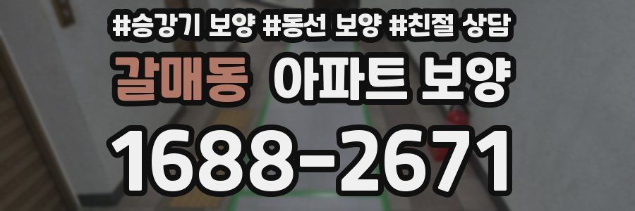 갈매동 아파트 보양