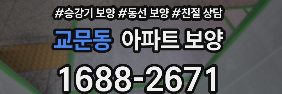 교문동 아파트 보양