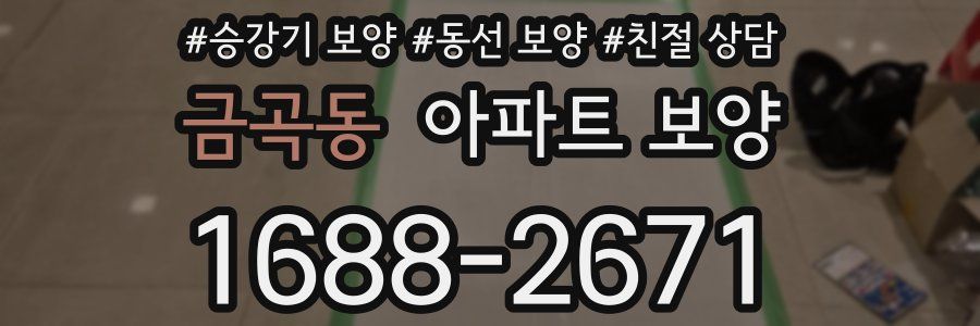금곡동 아파트 보양