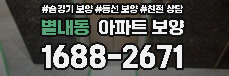 별내동 아파트 보양