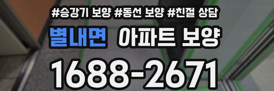 별내면 아파트 보양