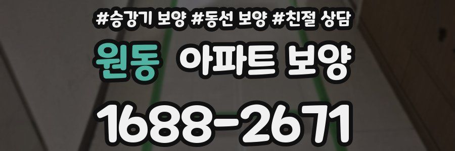 원동 아파트 보양