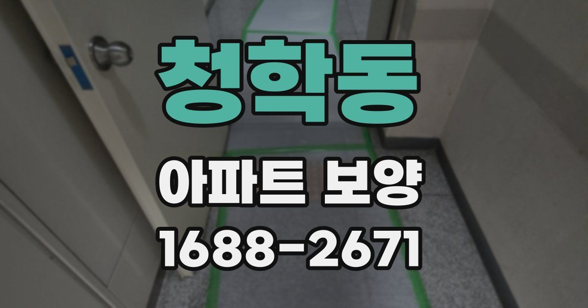 청학동 아파트 보양
