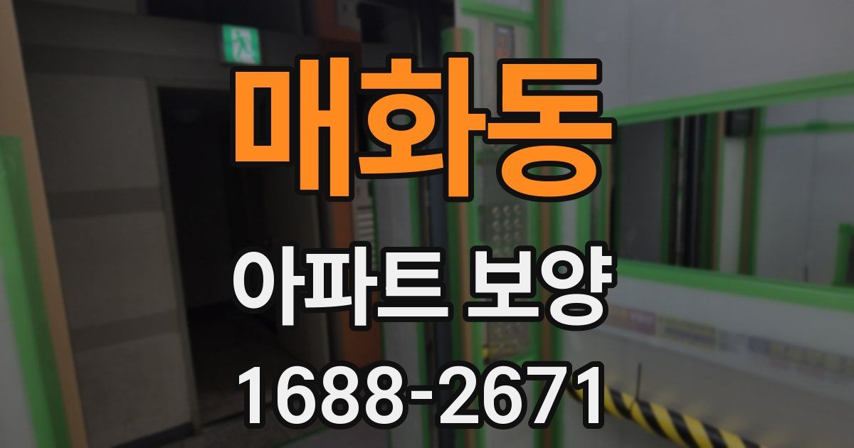 매화동 아파트 보양