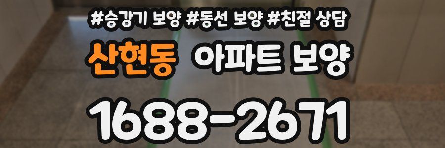 산현동 아파트 보양