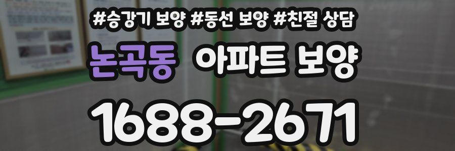 논곡동 아파트 보양