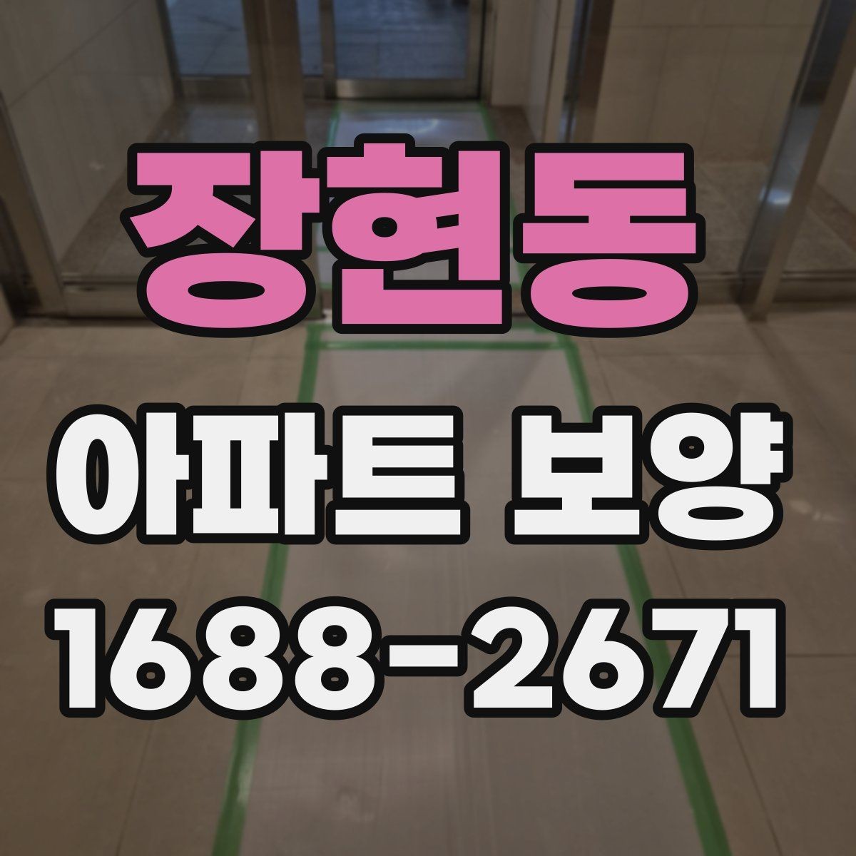 장현동 아파트 보양 범위별 준비 과정 정리