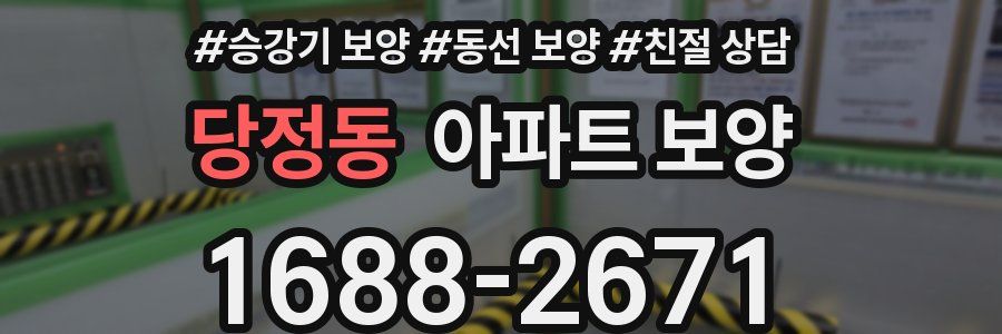 당정동 아파트 보양