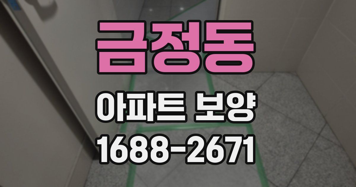 금정동 아파트 보양