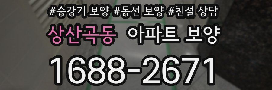 상산곡동 아파트 보양