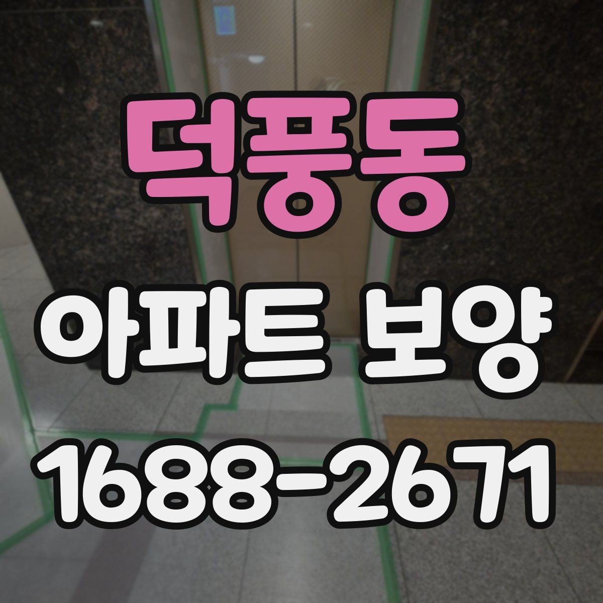 덕풍동 아파트 보양 전후 비교로 보는 변화 포인트