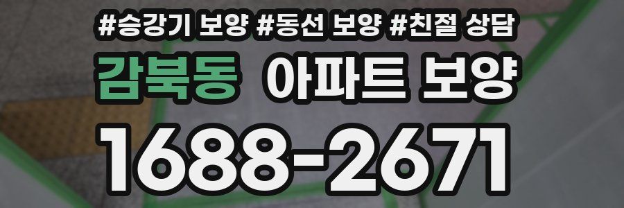 감북동 아파트 보양