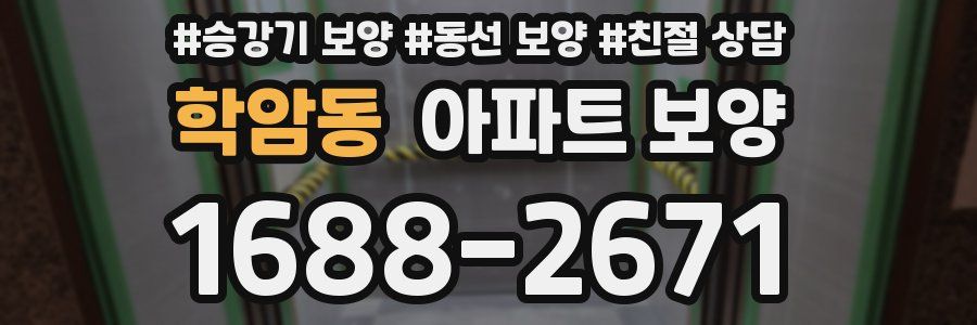 학암동 아파트 보양