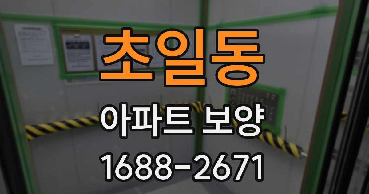 초일동 아파트 보양