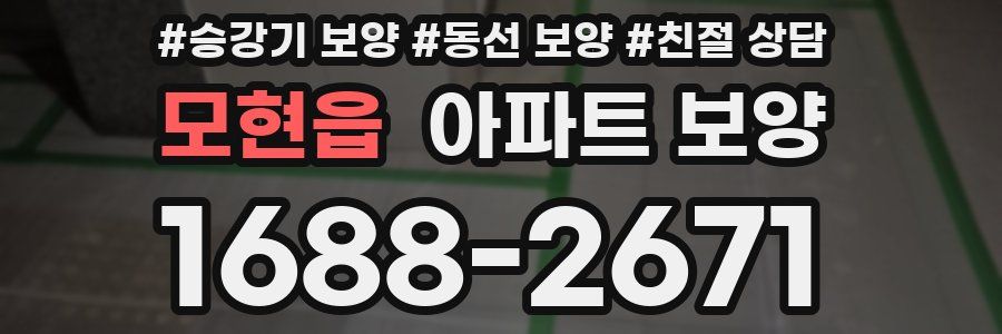 모현읍 아파트 보양