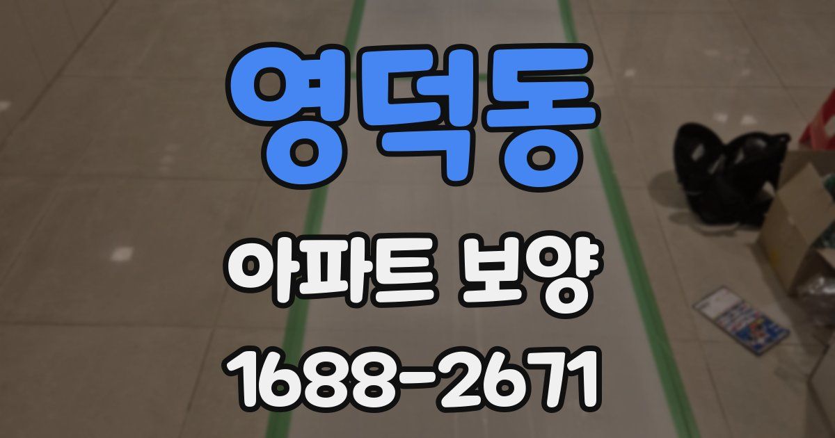 영덕동 아파트 보양