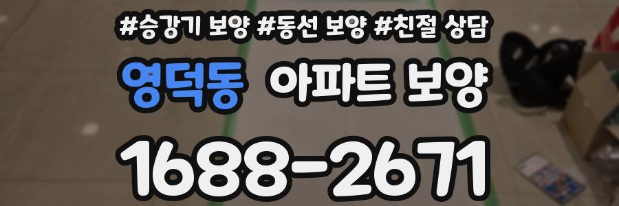 영덕동 아파트 보양
