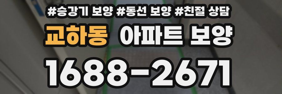 교하동 아파트 보양