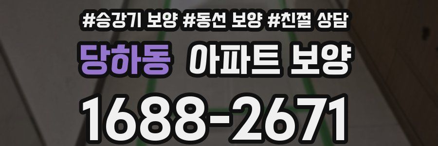 당하동 아파트 보양