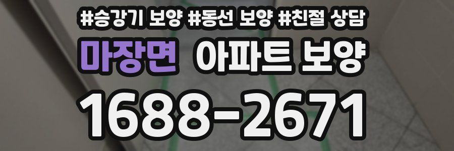 마장면 아파트 보양