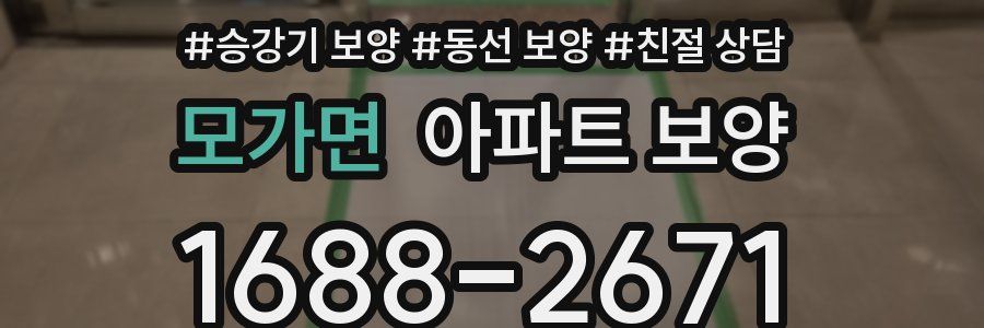 모가면 아파트 보양