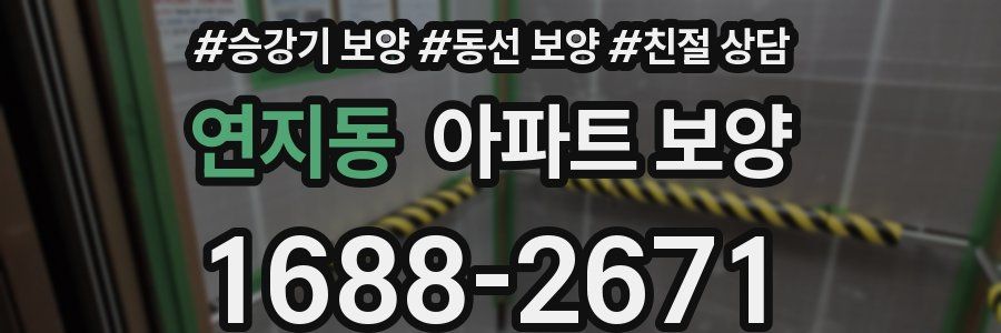 연지동 아파트 보양