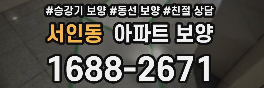 서인동 아파트 보양