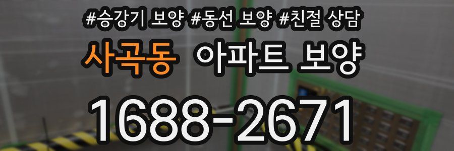 사곡동 아파트 보양