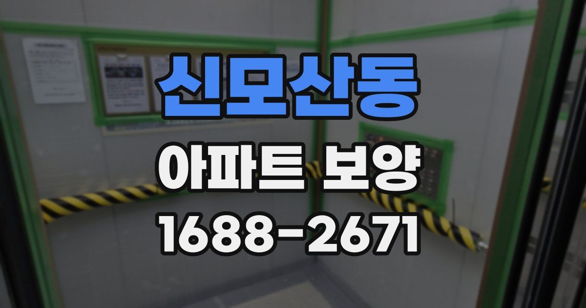 신모산동 아파트 보양