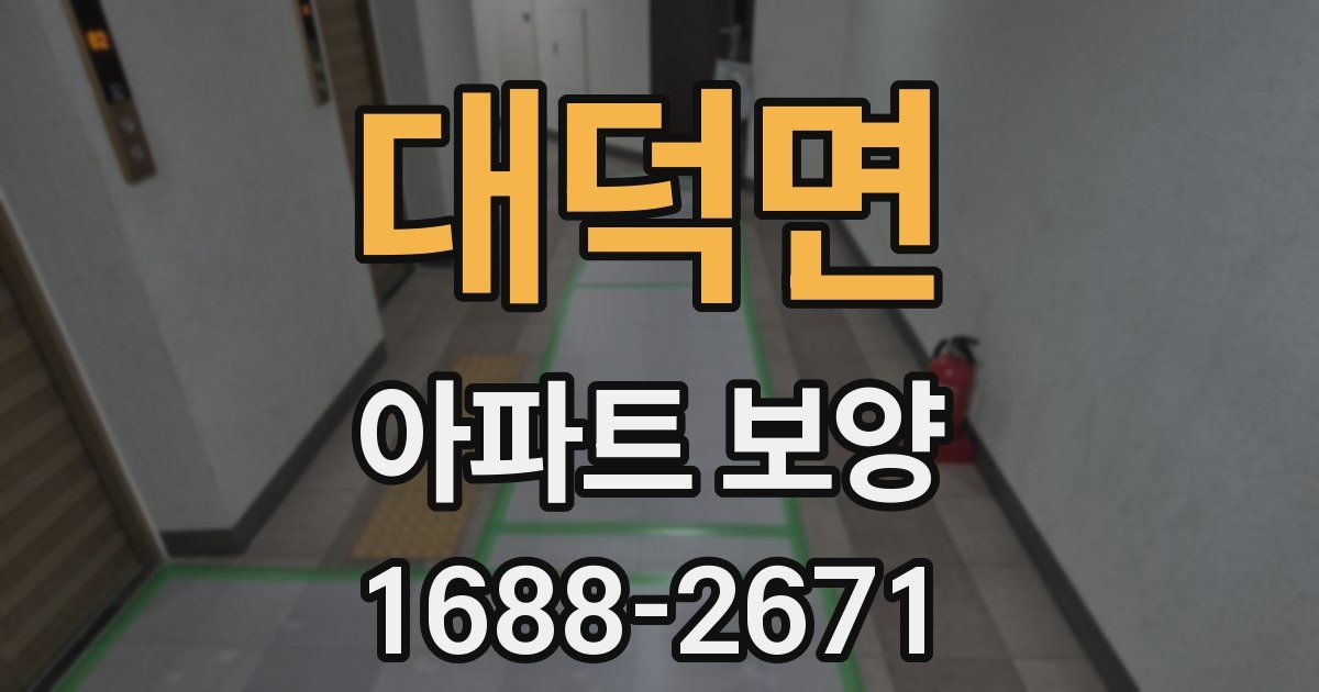 대덕면 아파트 보양