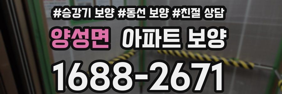 양성면 아파트 보양