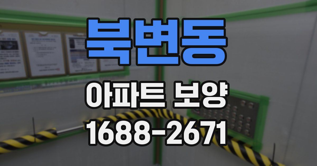 북변동 아파트 보양