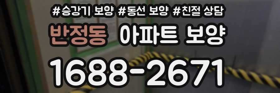 반정동 아파트 보양