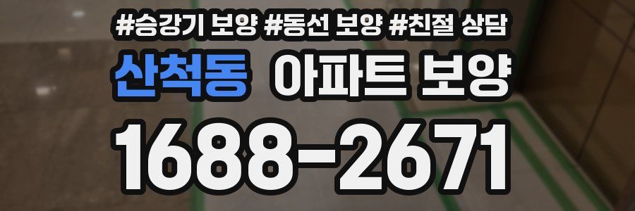 산척동 아파트 보양