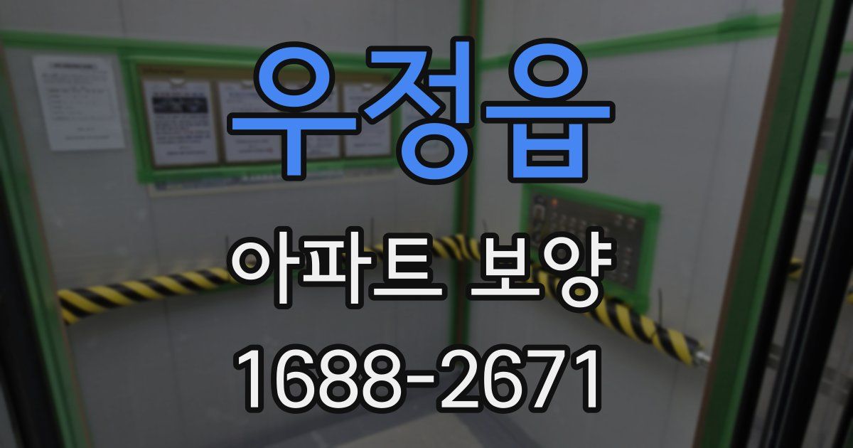 우정읍 아파트 보양