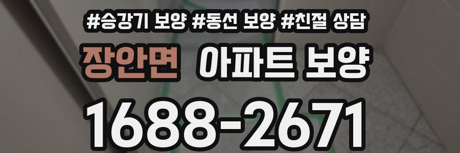 장안면 아파트 보양
