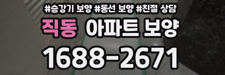 직동 아파트 보양