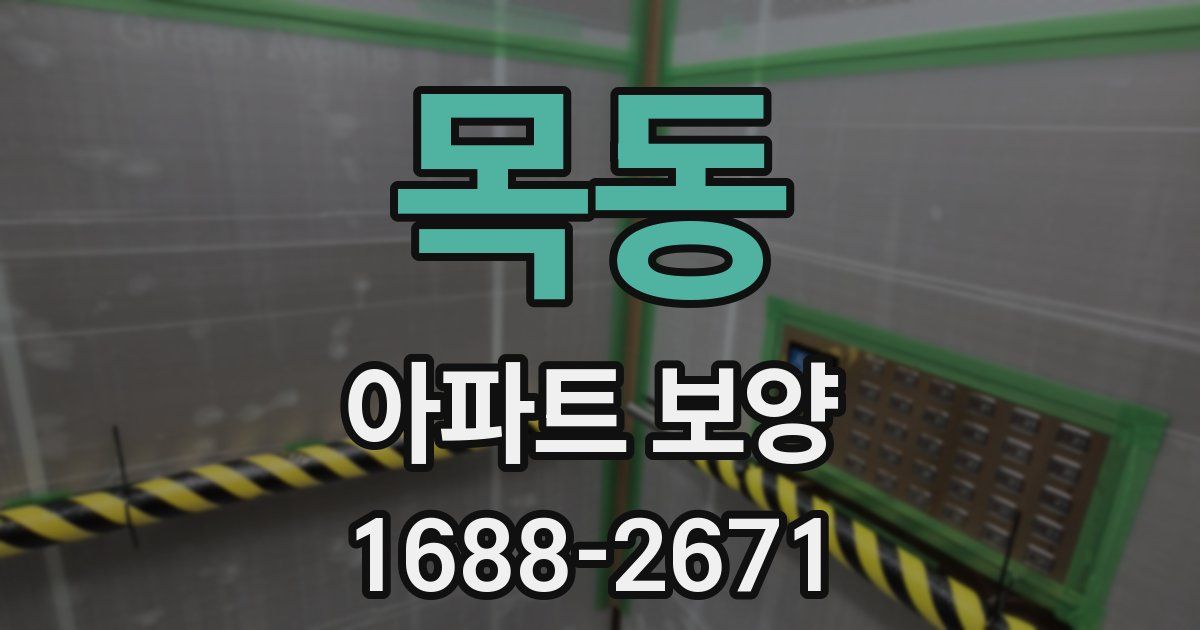 목동 아파트 보양