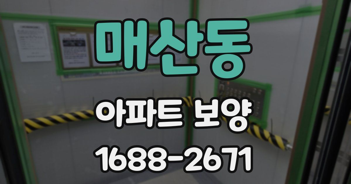 매산동 아파트 보양