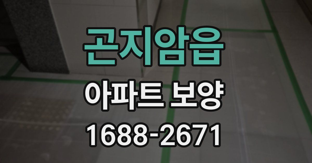 곤지암읍 아파트 보양