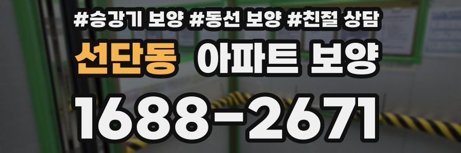 선단동 아파트 보양