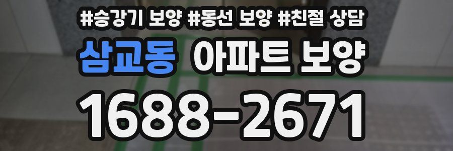 삼교동 아파트 보양