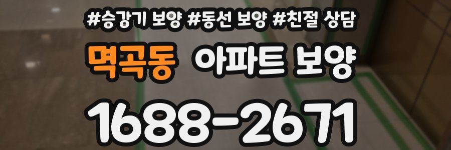 멱곡동 아파트 보양