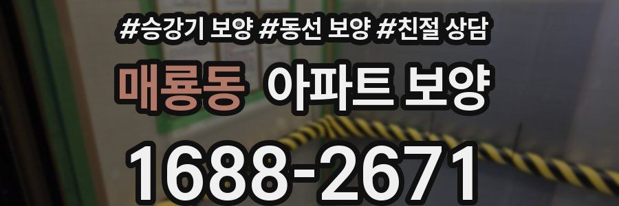 매룡동 아파트 보양