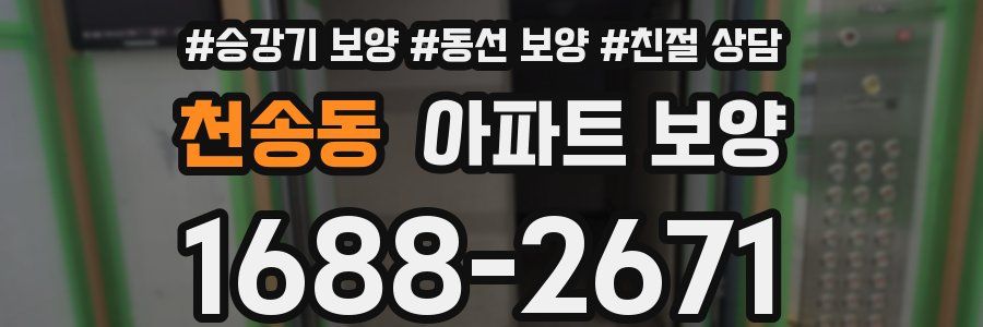 천송동 아파트 보양
