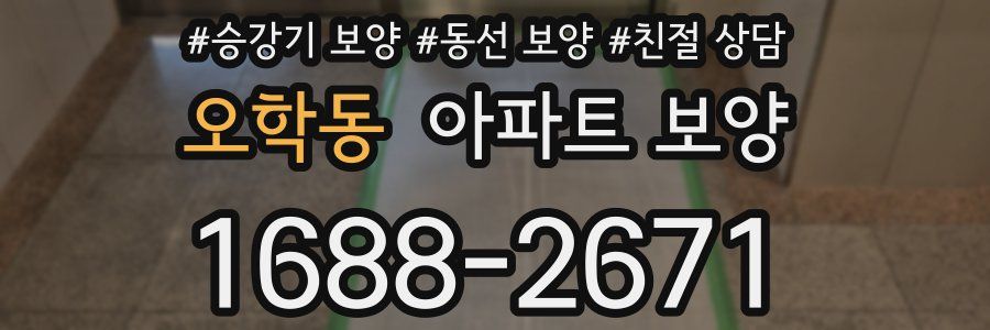 오학동 아파트 보양