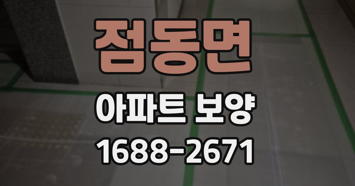 점동면 아파트 보양