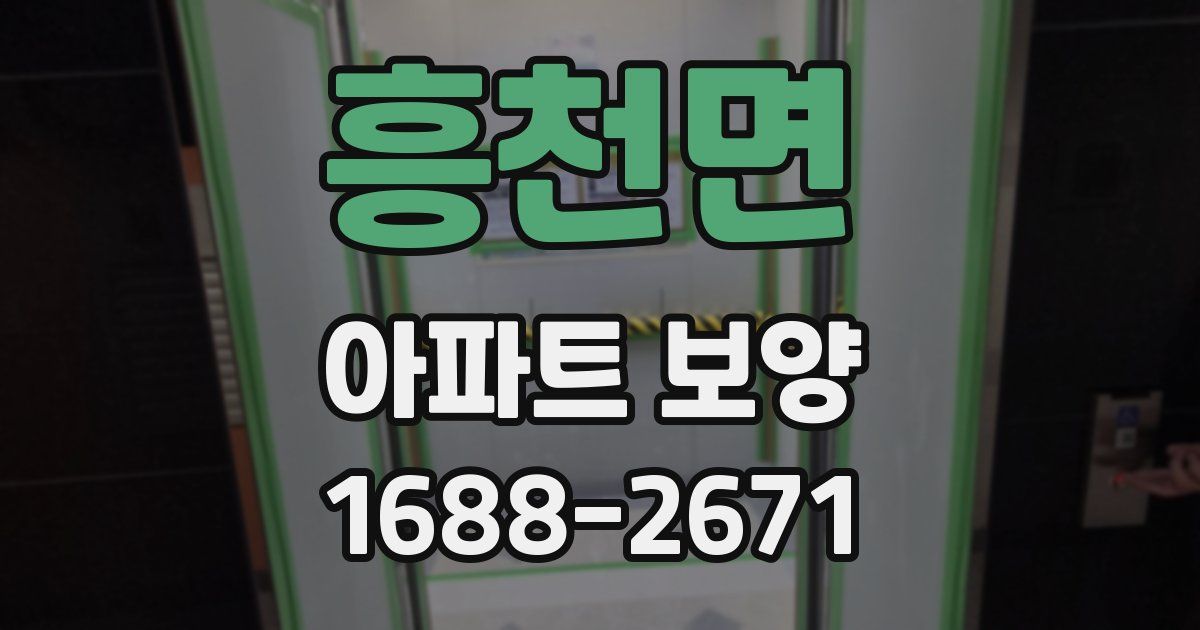 흥천면 아파트 보양