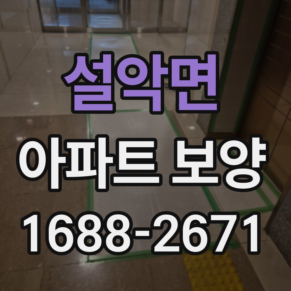 설악면 아파트 보양
