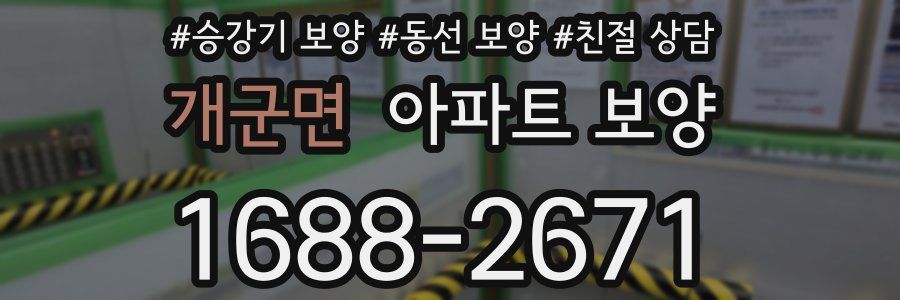 개군면 아파트 보양